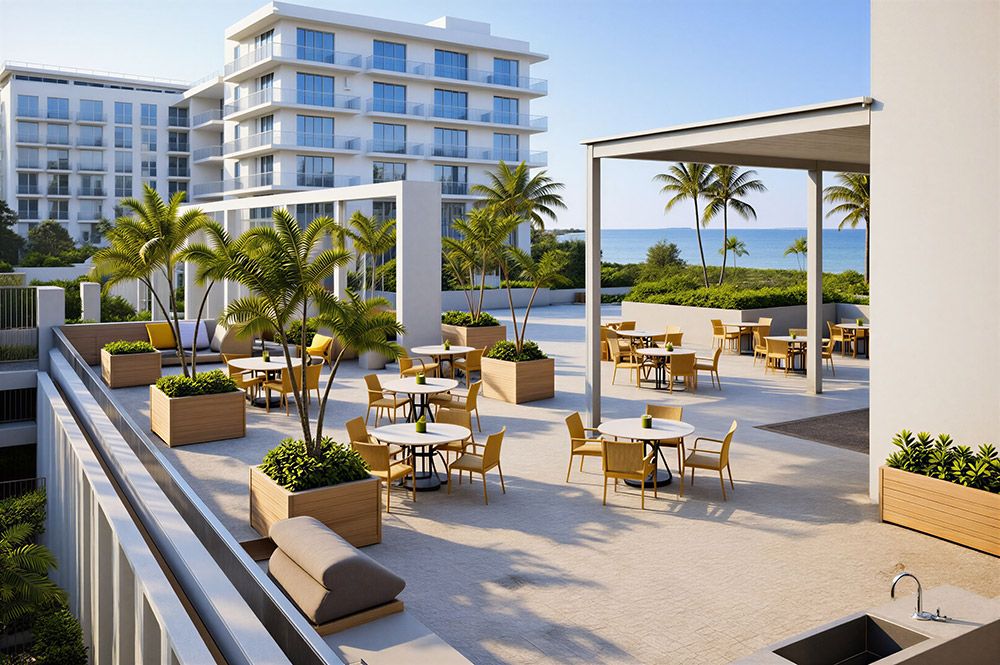 arbor house sun deck rendering